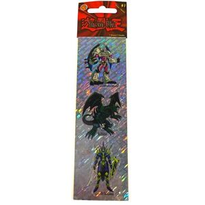 Yu-Gi-Oh Sandylion Series 1 Sticker Sheet Silver Holographic Vintage Y2K Anime